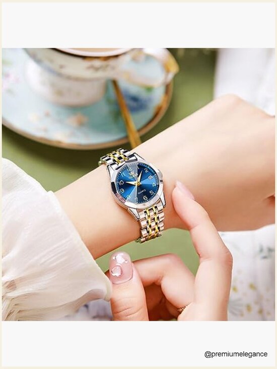 Stainless Steel Small Wrist Dress Watch Analog Quartz Ladies